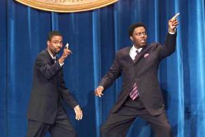 Chris Rock and Bernie Mac as Pres. and Veep hopefuls Mays and Mitch Gilliam